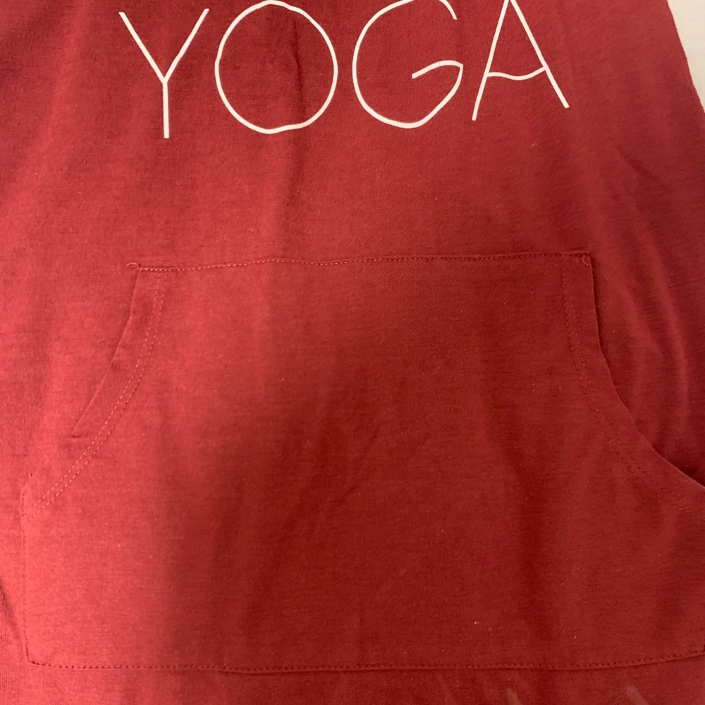 Red racer back top
